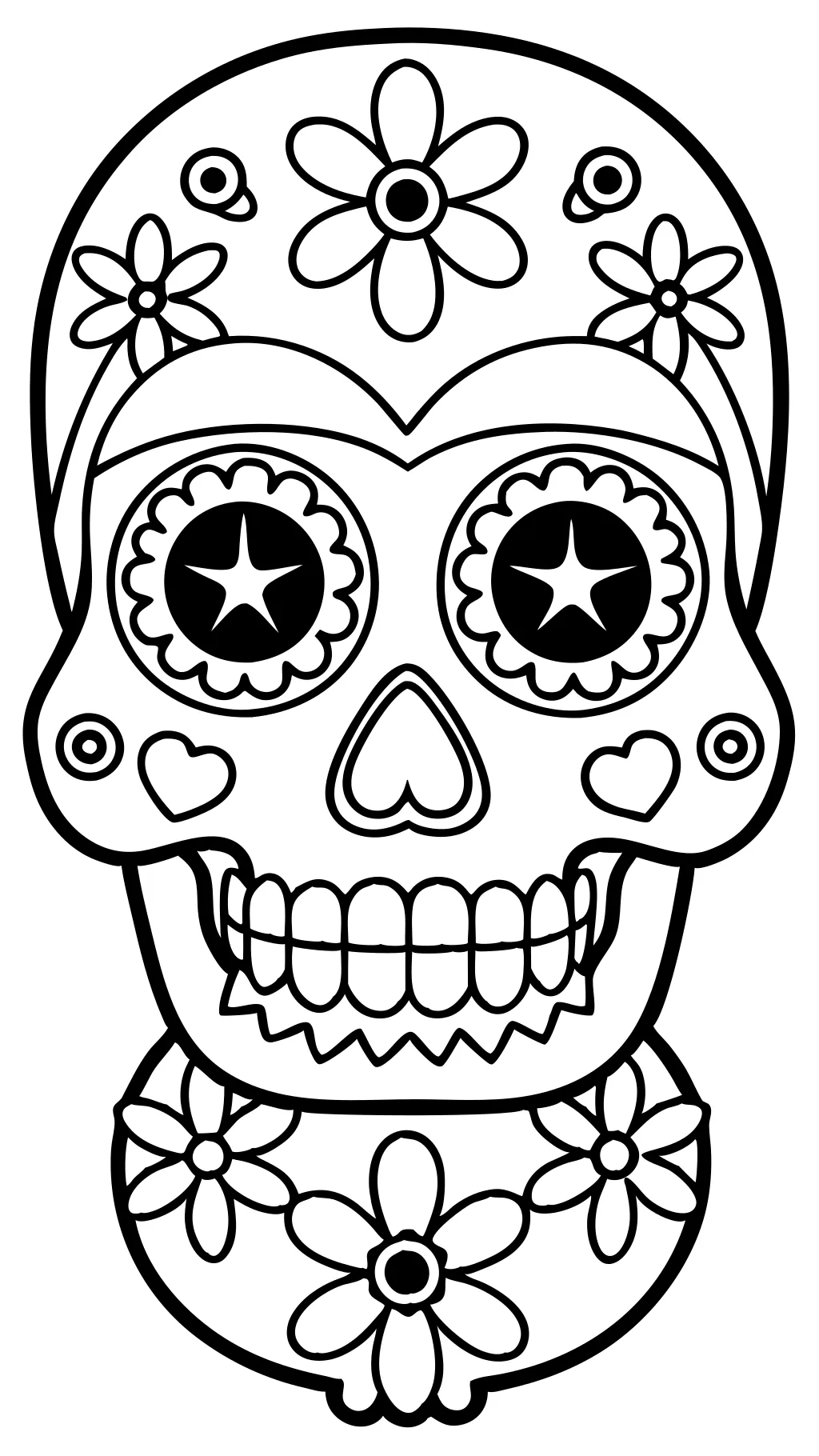 Páginas para colorear calaveras